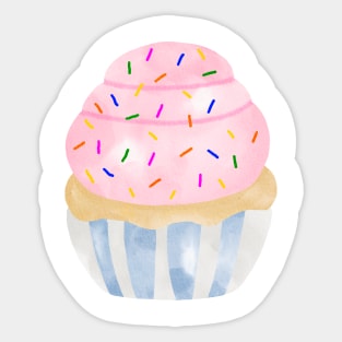 Watercolor cupcake Sticker